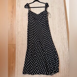 Reformation Black and White Maxi Dress